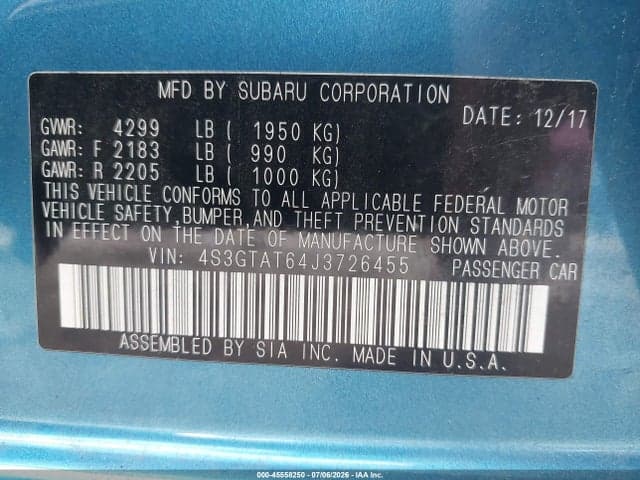 2018 SUBARU IMPREZA 2.0I LIMITED 9