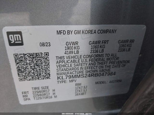 2024 CHEVROLET TRAILBLAZER FWD LS 9