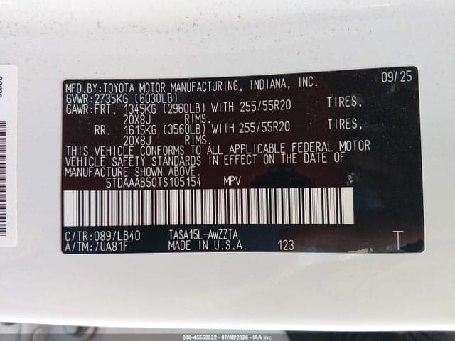 2026 TOYOTA GRAND HIGHLANDER PLATINUM 9