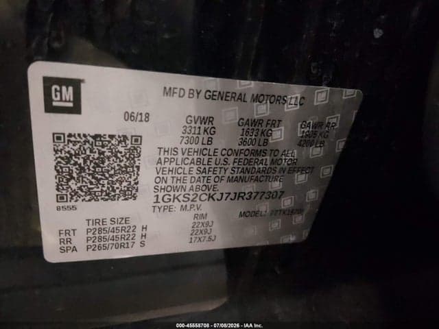 2018 GMC YUKON DENALI 9
