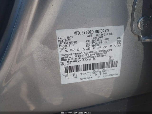 2023 FORD EXPLORER XLT 9