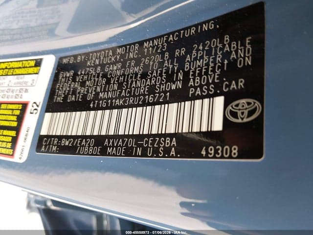 2024 TOYOTA CAMRY SE 9