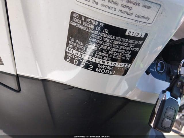 2022 HONDA WW150 A 10