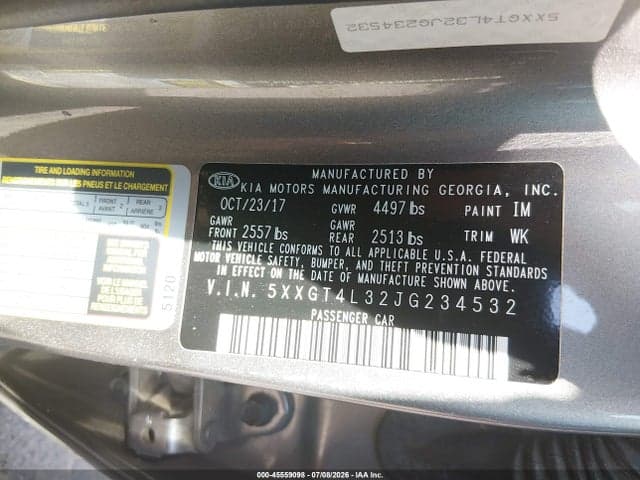 2018 KIA OPTIMA LX 9