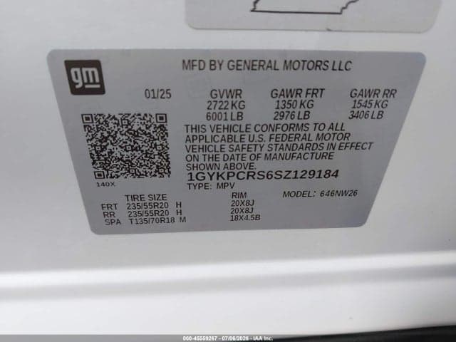 2025 CADILLAC XT6 FWD PREMIUM LUXURY 9