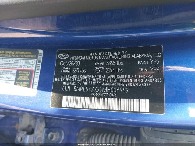 2021 HYUNDAI ELANTRA SEL 9