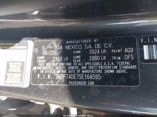 2025 KIA K4 LXS 9