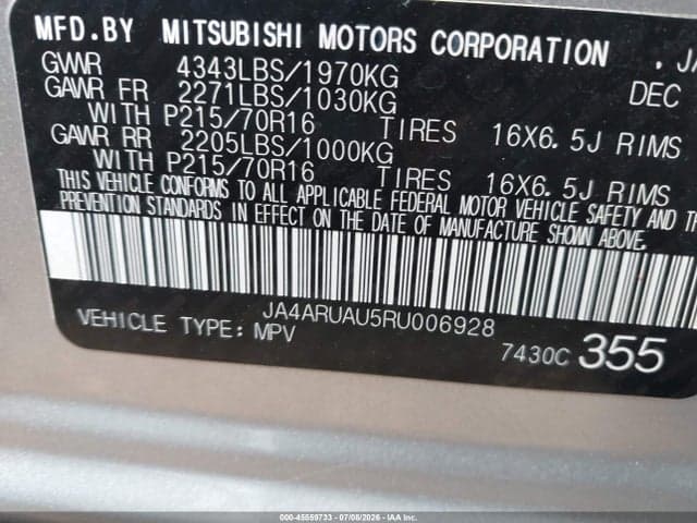 2024 MITSUBISHI OUTLANDER SPORT 2.0 S AWC 9