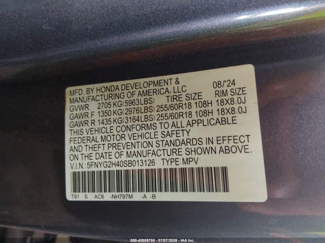 2025 HONDA PILOT EX-L 9