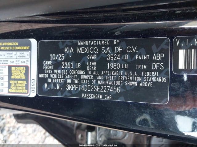 2025 KIA K4 LXS 9