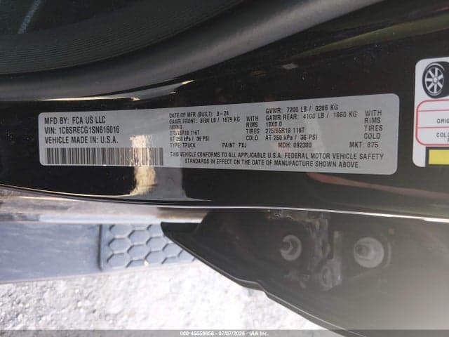 2025 RAM 1500 TRADESMAN 4X2 6'4 BOX 9