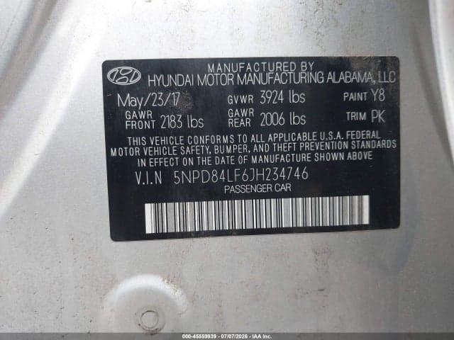 2018 HYUNDAI ELANTRA SEL 9