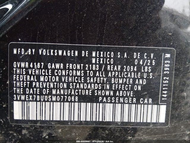 2025 VOLKSWAGEN JETTA 1.5T SE 9