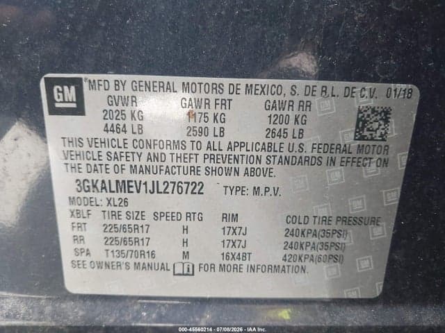 2018 GMC TERRAIN SLE 9