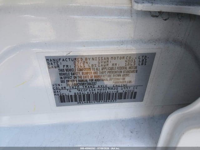 2024 NISSAN SENTRA SV XTRONIC CVT 9
