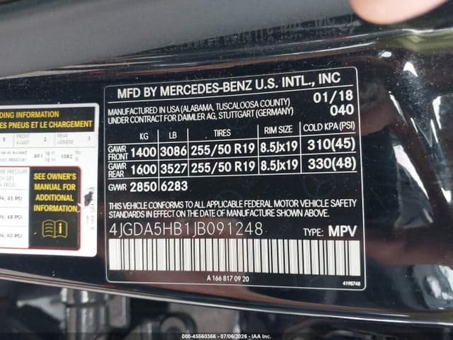 2018 MERCEDES-BENZ GLE 350 4MATIC 9