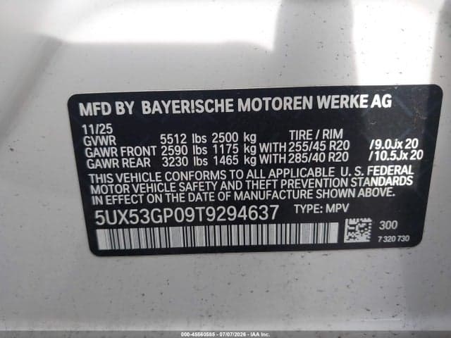 2026 BMW X3 30 XDRIVE 9