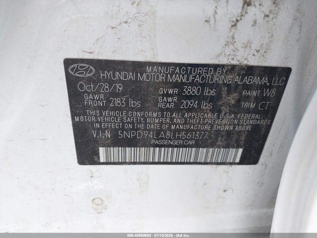 2020 HYUNDAI ELANTRA ECO 9