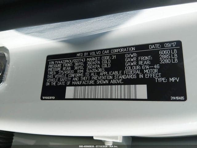 2018 VOLVO XC90 T6 MOMENTUM 9