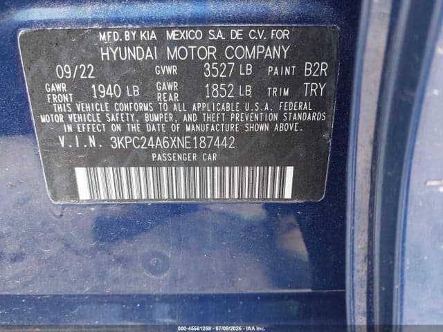2022 HYUNDAI ACCENT SEL 9