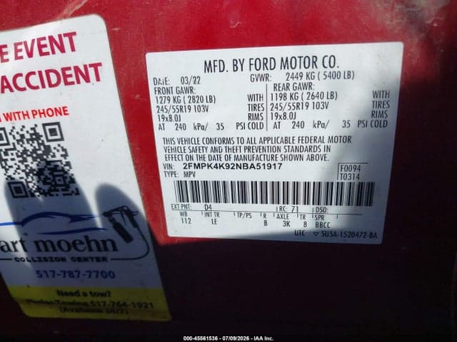 2022 FORD EDGE TITANIUM 9