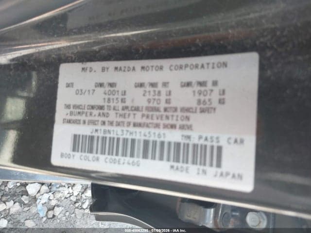 2017 MAZDA MAZDA3 TOURING 2.5 9