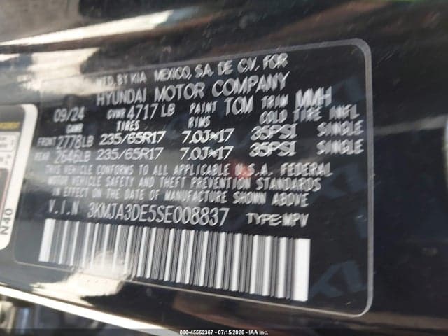 2025 HYUNDAI TUCSON SE 9