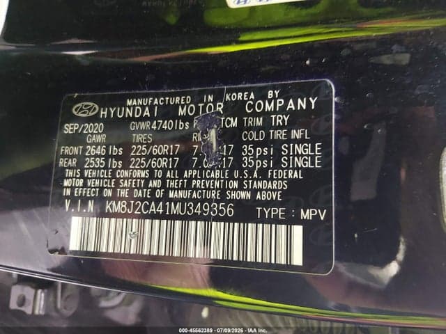 2021 HYUNDAI TUCSON SE 9