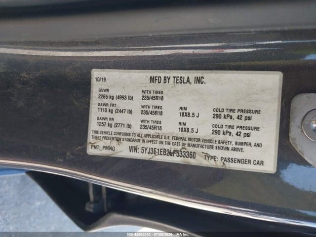 2020 TESLA MODEL 3 LONG RANGE DUAL MOTOR ALL-WHEEL DRIVE 9