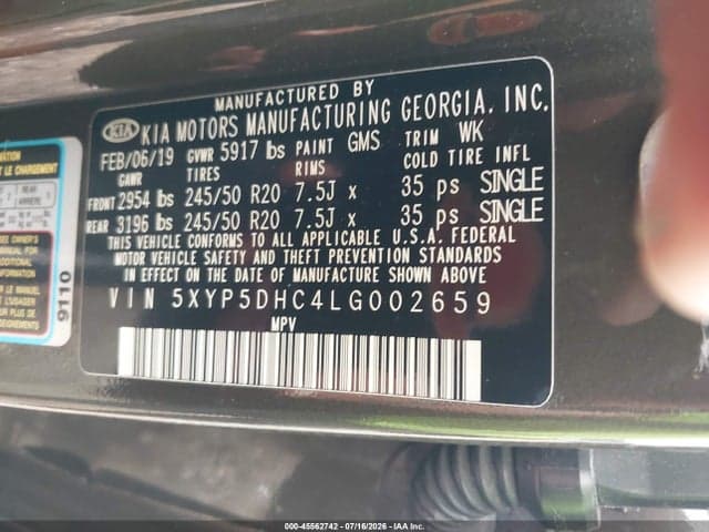 2020 KIA TELLURIDE SX 9