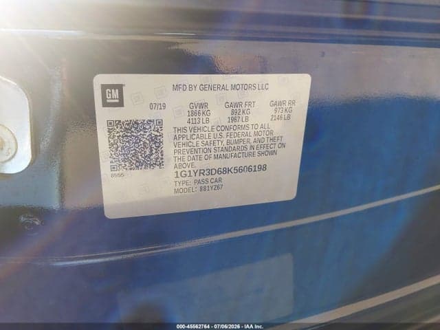 2019 CHEVROLET CORVETTE Z06 9