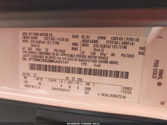 2021 FORD TRANSIT-350 CARGO VAN 9