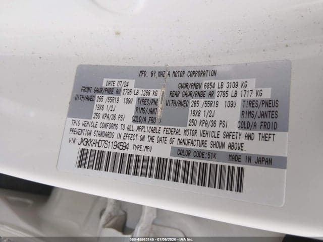2025 MAZDA CX-90 3.3 TURBO SELECT PACKAGE 9