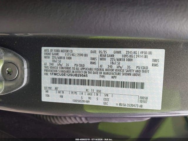 2025 FORD ESCAPE PHEV 9