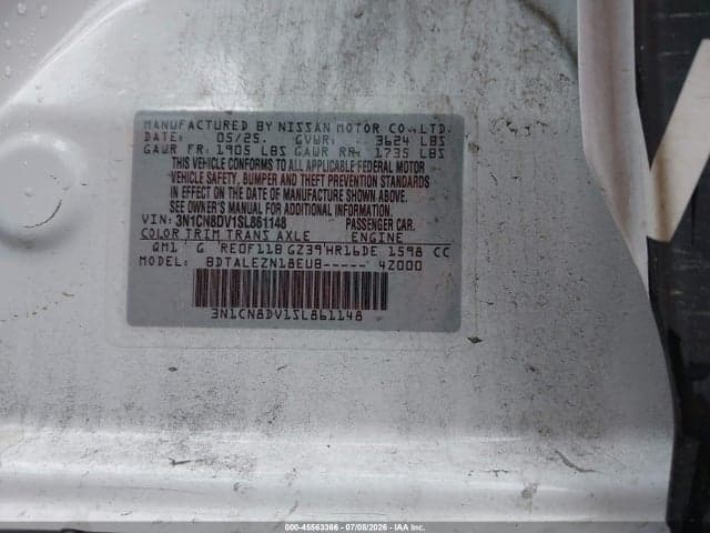 2025 NISSAN VERSA 1.6 S 9