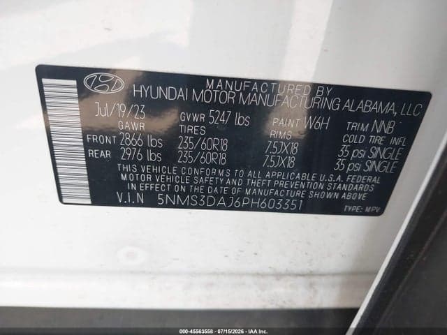 2023 HYUNDAI SANTA FE SEL 9