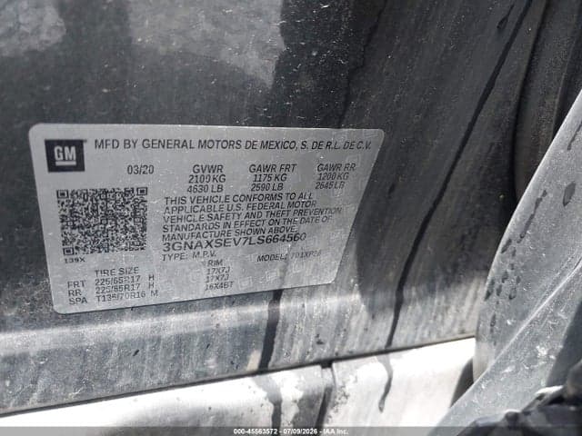 2020 CHEVROLET EQUINOX AWD LS 9