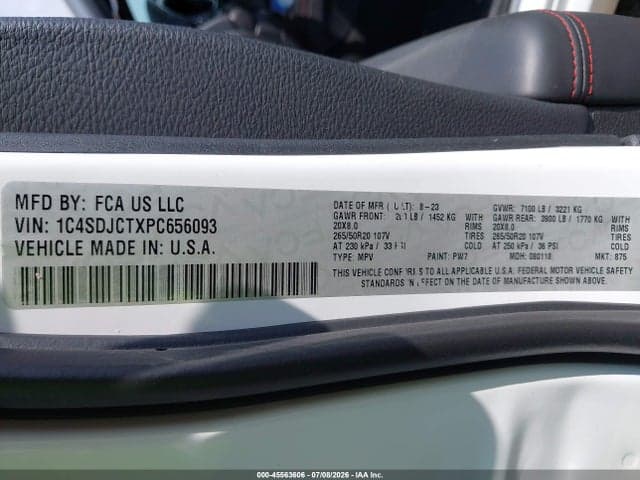 2023 DODGE DURANGO R/T PLUS AWD 9