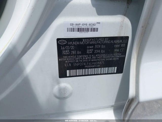 2020 HYUNDAI ELANTRA SE 9