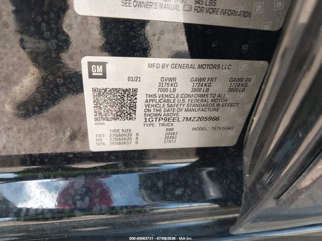 2021 GMC SIERRA 1500 9