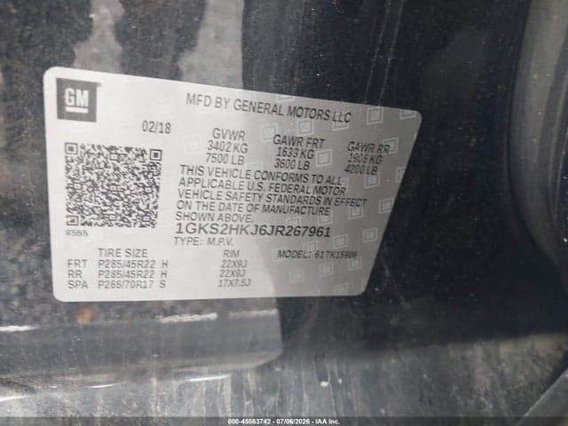2018 GMC YUKON XL DENALI 9