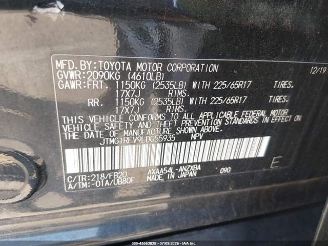 2020 TOYOTA RAV4 LE 9