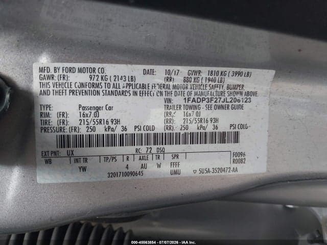 2018 FORD FOCUS SE 9