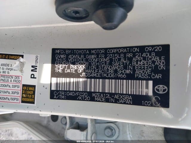 2021 TOYOTA COROLLA SE 9