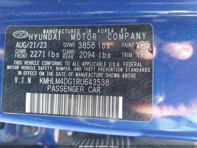 2024 HYUNDAI ELANTRA SEL 9