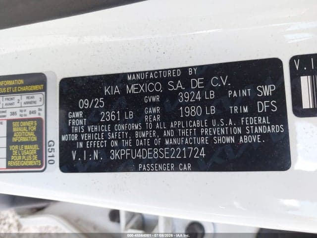 2025 KIA K4 EX 9