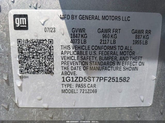 2023 CHEVROLET MALIBU FWD 1LT 9
