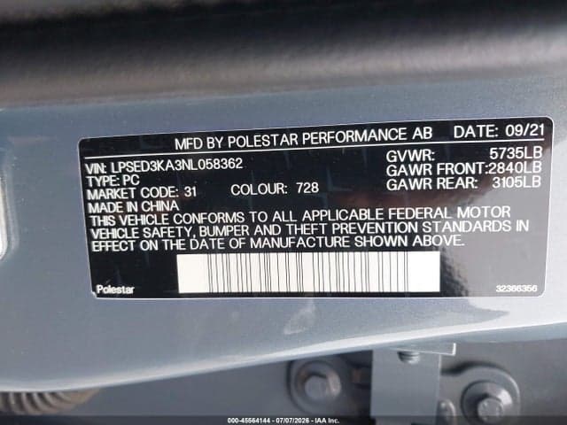 2022 POLESTAR 2 LONG RANGE DUAL MOTOR 9
