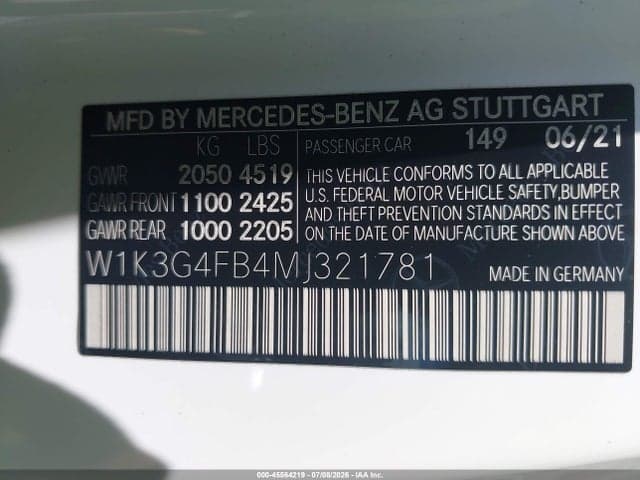 2021 MERCEDES-BENZ A 220 4MATIC 9
