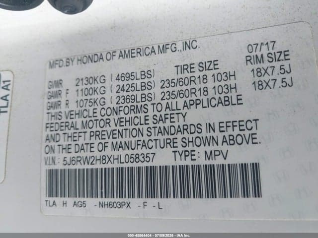 2017 HONDA CR-V EX-L/EX-L NAVI 9